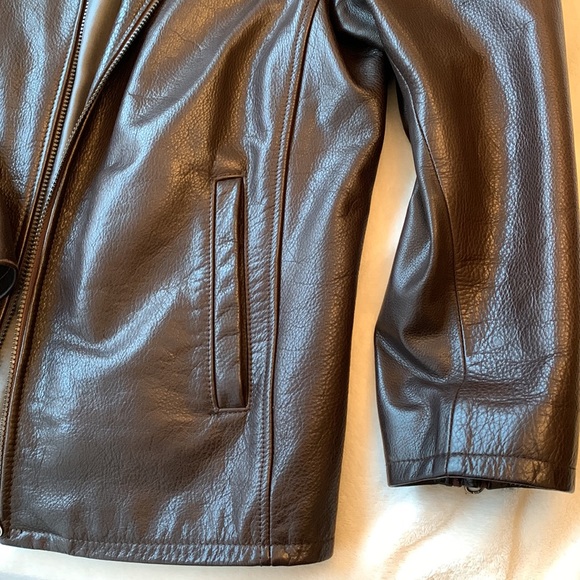 Daniel men’s brown leather jacket - Picture 3 of 10